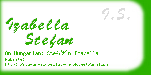 izabella stefan business card